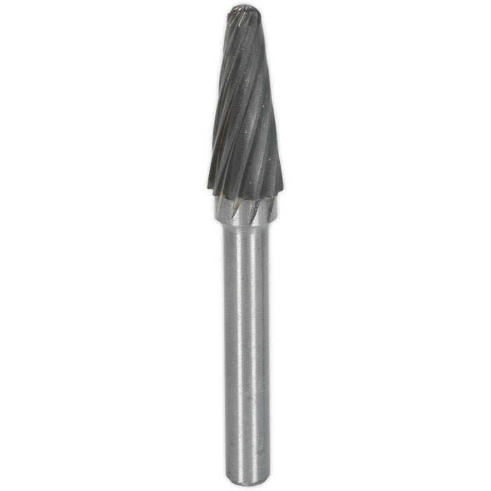 10mm Carbide Rotary Burr Bit - RIPPER / COARSE Conical Ball - Engraving Milling Loops