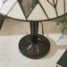 Small Tiffany Glass Table Lamp - Art Deco Style - Requires 40W E14 Golf Bulb LED Loops