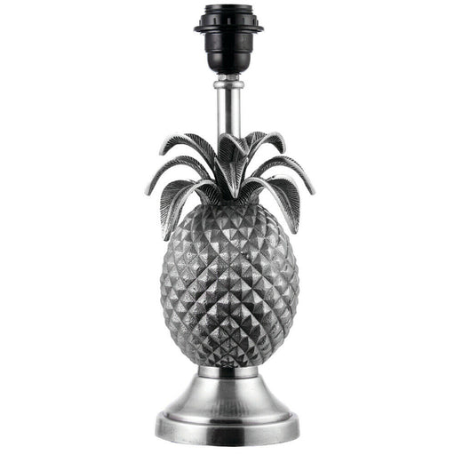 Unique Pineapple Table Lamp Pewter BASE ONLY Modern Metal Bedside Feature Light Loops