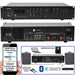 400W Bluetooth Sound System 2x White 200W Wall Speaker Channel HiFi Amplifier