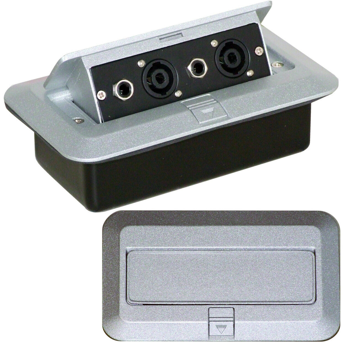 AV Wall Plate, 4-pole Speakon Audio / Speaker socket, screw