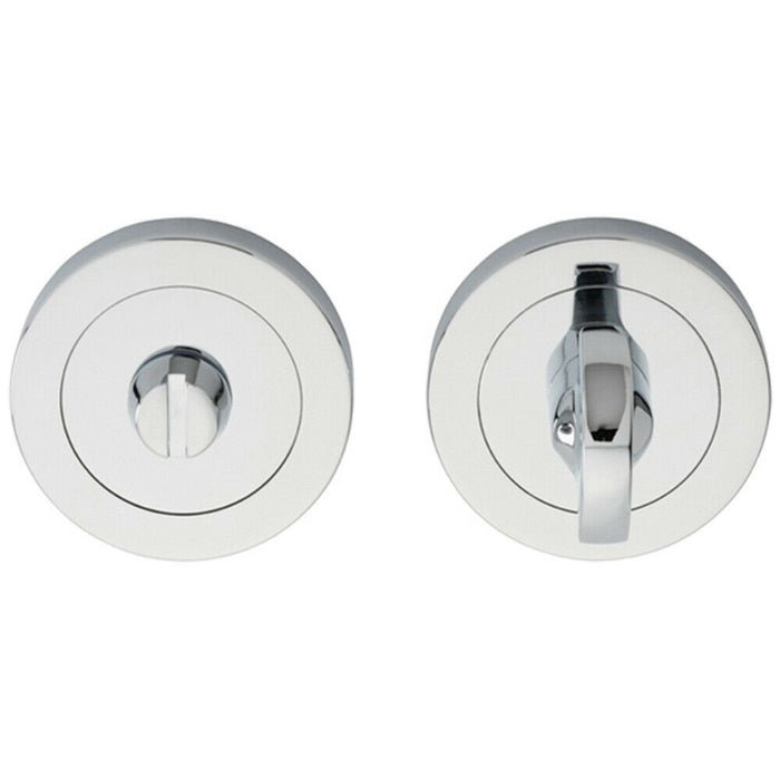 Thumbturn Lock And Release Handle Concealed Fix 80mm Spindle Polished Chrome Loops