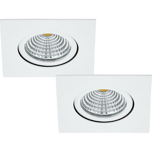 2 PACK Wall & Ceiling Flush Downlight White Recess Spotlight 6W Built in LED Loops