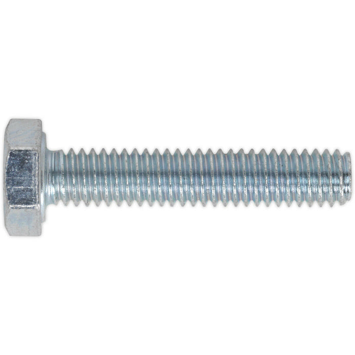 50 PACK HT Setscrew - M4 x 20mm - Grade 8.8 Zinc - Fully Threaded - DIN 933 Loops