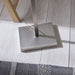 Floor Lamp Light Matt Nickel & Grey Fabric 60W E27 Standing Base & Shade Loops