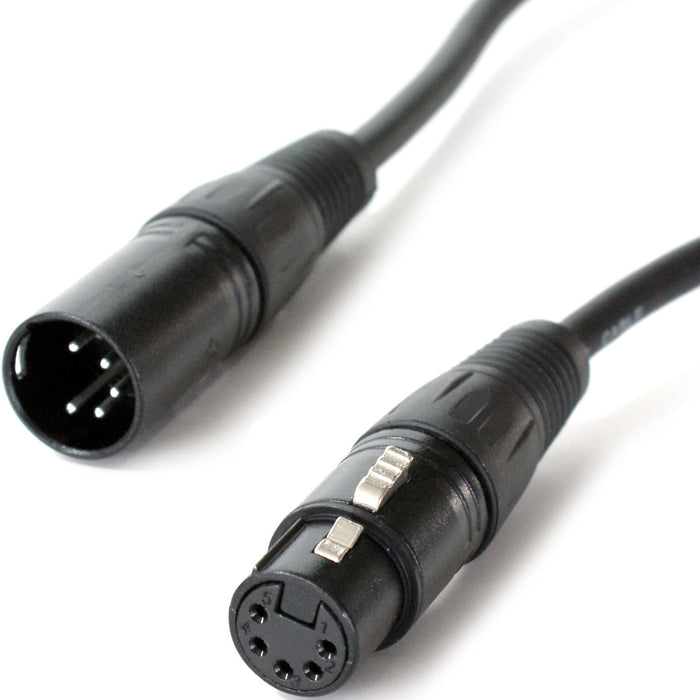 1m 5 Pin XLR Male to Female DMX Lighting Cable DJ Gig LED Signal Light Lead Loops