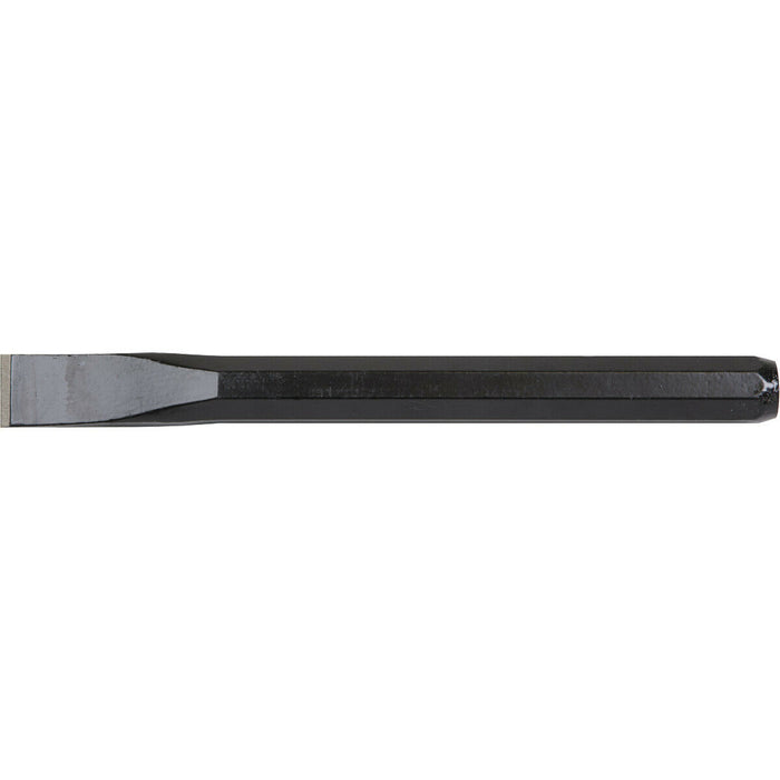 Drop Forged Steel Cold Chisel - 25mm x 250mm - Octagonal Shaft - Metal Chisel Loops
