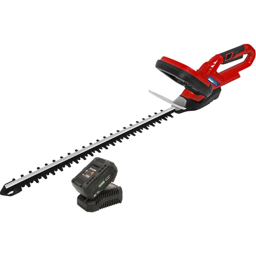 20V Cordless Hedge Trimmer Bundle - Includes 4Ah Lithium-ion Battery & Charger Loops