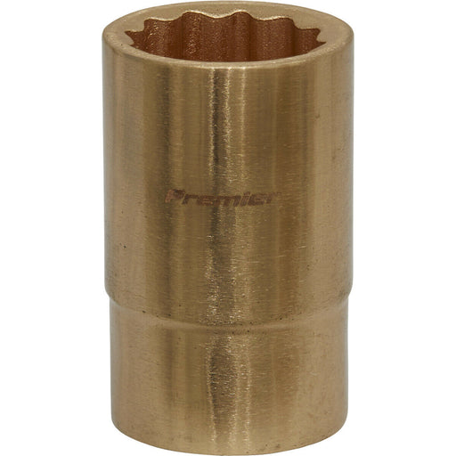 18mm Non-Sparking WallDrive Socket - 1/2" Square Drive - Beryllium Copper Loops