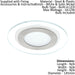 Wall / Ceiling Flush Downlight White & Satin Nickel 12W Built in LED Loops