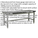 Steel Industrial Workbench - 2100mm x 750mm Laminate Worktop - Adjustable Feet Loops