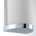 IP44 Bathroom Wall Light Chrome & Frosted Glass Modern Round Twin Curved Lamp Loops