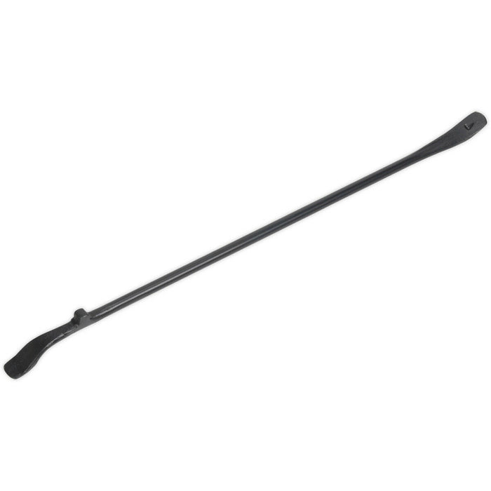 940mm Heavy Duty Tyre Lever - Carbon Steel Hook & Taper Ends Wheel Iron Pry Bar Loops