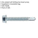 100 PACK 5.5 x 38mm Self Drilling Hex Head Screw - Zinc Plated Fixings Screw Loops
