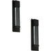 2 PACK IP44 Outdoor Wall Light Black Bubble Glass 3.3W LED Porch Lamp Loops