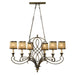 6 Bulb Ceiling Pendant Light Fitting Astral Bronze LED E14 60W Bulb Loops