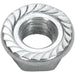 Pack of 50 Zinc Plated Serrated Flange Nut - 1.75mm Pitch - M12 - DIN 6923 Loops
