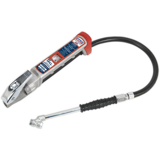 Premium Tyre Inflator - Twin Push-On Connector - 240mm Long Reach Arm & Gauge Loops