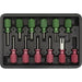 12 Piece Terminal Tool Set - Colour-Coded Knurled Handles - Storage Case Loops