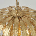 3 Light Ceiling Pendant FLORAL GOLD Shade Hanging Feature Lamp Bulb Chain Rose Loops
