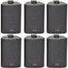 6x 70W 2 Way Black Wall Mounted Stereo Speakers 4 8Ohm Compact Background Music