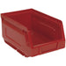 24 PACK Red 105 x 165 x 85mm Plastic Storage Bin - Warehouse Parts Picking Tray Loops