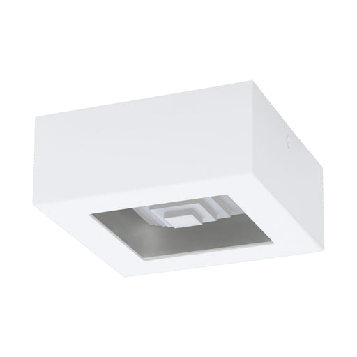 Wall / Ceiling Light Modern White Box Lamp 140mm x 140mm 6.3W Built in LED Loops