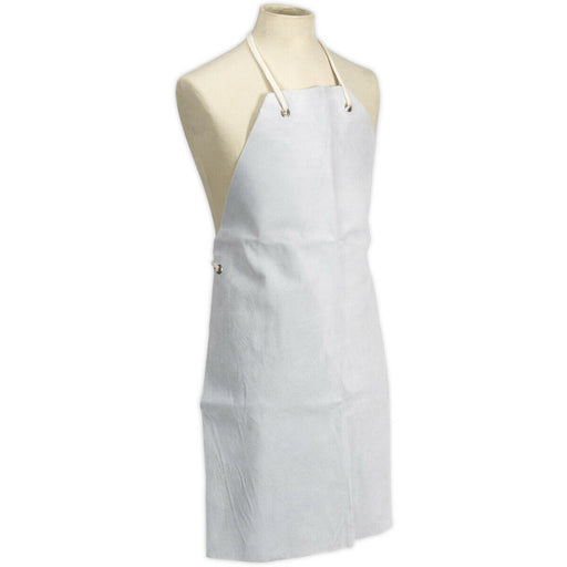 Leather Welding Apron - 600 x 900mm - Comfortable Safety Apron with Ties Loops