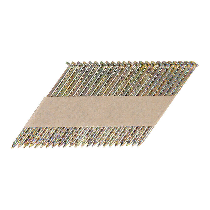 2500x Steel First Fix Framing Nails 65mm x 2.9mm Annular Ring Shank D Head Paper Loops