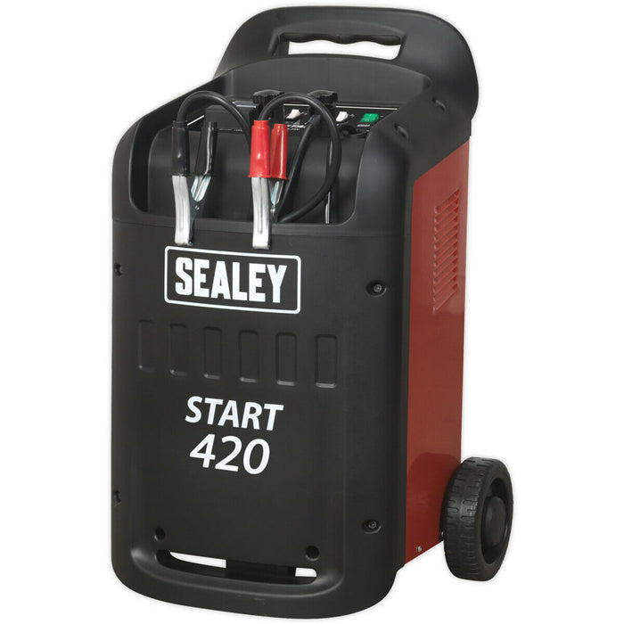 Heavy Duty 12V / 24V Battery Starter & Charger - 30Ah to 700Ah Batteries - 420A Loops