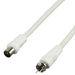 3m F Connector Male to Aerial Plug Antenna Cable RF Coaxial Coax Fly Lead Loops