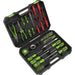 73pc Premium Tool Kit - Socket Set - Screwdriver Pliers Tape Measure & Bits Loops