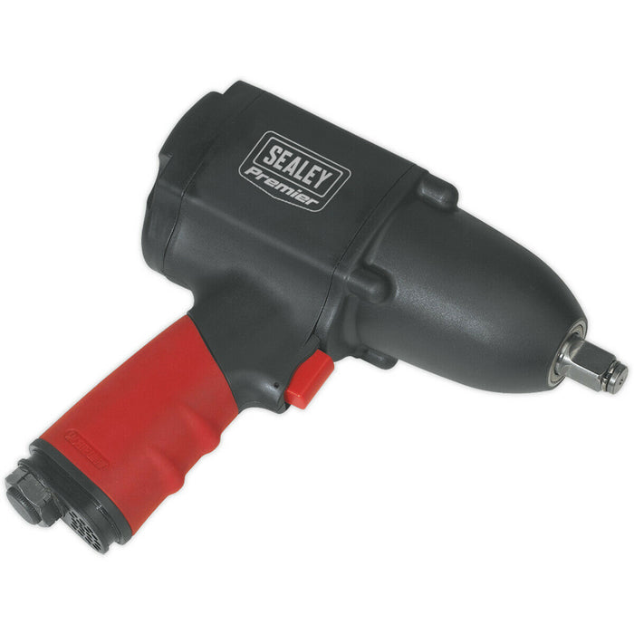 1/2 Inch Sq Drive Air Impact Wrench - Pin Clutch Mechanism - Dial Control Loops