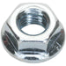 Pack of 100 Zinc Plated Serrated Flange Nut - 1.25mm Pitch - M8 - DIN 6923 Loops
