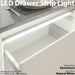 2x 800mm LED Drawer Strip Light AUTO ON/OFF PIR SENSOR Kitchen Cupboard Door Loops
