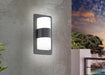 IP44 Outdoor Wall Light Anthracite Zinc Plated Steel 2 x 10W E27 Bulb Loops