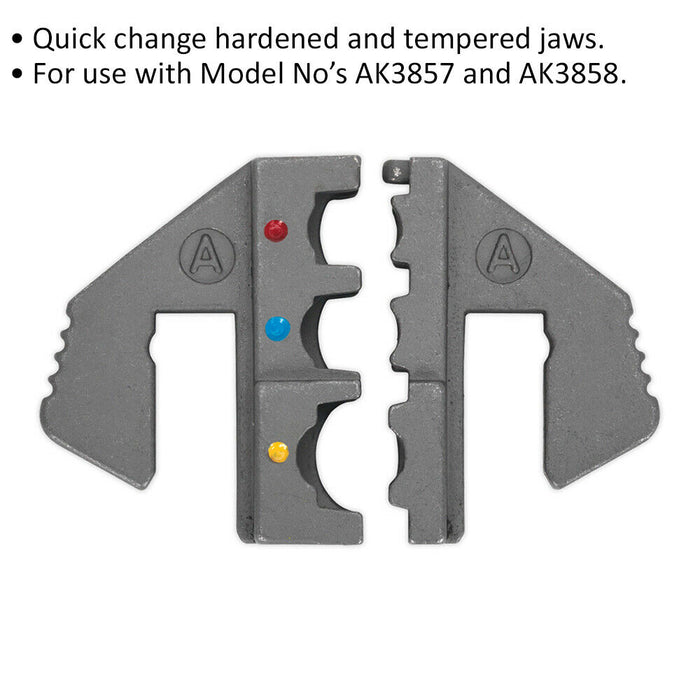 Insulated Terminal Crimping Jaws For ys00906 & ys00907 Ratchet Crimping Tool Loops