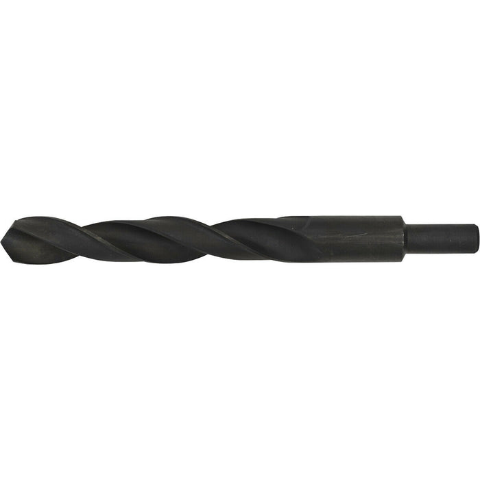 21.5 x 220mm HSS Roll Forged Blacksmith Drill Bit - Reduced Shank - 155mm Flute Loops