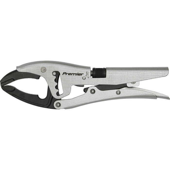 250mm Extra-Wide Opening Locking Pliers - 90mm Jaw Capacity - Chrome Molybdenum Loops