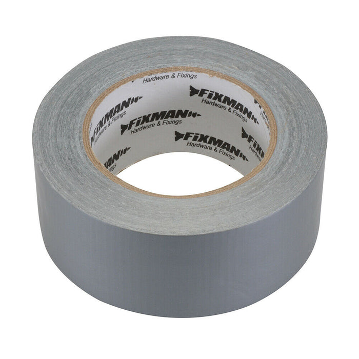 50mmx50m Silver SUPER HEAVY DUTY Duct Tape Strong Waterproof Grab Adhesive Roll Loops
