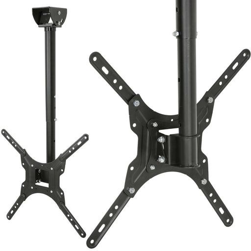 26 to 55" Large Ceiling Mount TV Bracket Adjustable LED Television Pole Stand Loops