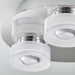 Flush Bathroom Ceiling Light RGB Colour Changing IP44 Chrome LED Remote Lamp Loops