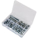 150 Piece Setscrew Nut & Washer Assortment - High Tensile Steel - M10 Metric Loops