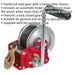 Geared Hand Winch with Brake & Webbing - 540kg Capacity - Hardened Steel Gear Loops