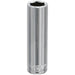 12mm Chrome Plated Deep Drive Socket - 3/8" Square Drive High Grade Carbon Steel Loops