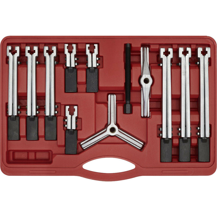 12 Piece Bearing & Gear Puller Set - Twin & Triple Leg Puller Set - Reversible Loops