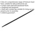 770mm Pry Wrecking Bar - Carbon Steel Shaft - Hardened & Tempered - Cranked Tips Loops