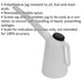 1 Litre Oil Container with Lid & Flexible Spout - Screw Cap - Polyethylene Loops