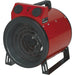 2000W Industrial Electric Fan Heater - 6800 Btu/hr - Thermostat Control Loops