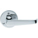 Door Handle & Latch Pack Chrome Victorian Straight Lever 59mm Round Rose Loops